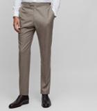 Reiss Tuscan T - Modern-fit Wool Trousers In Brown, Mens, Size 28