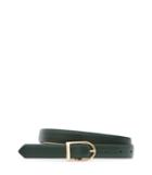 Reiss Sullivan - Womens Slim Leather Belt In Green, Size Xs