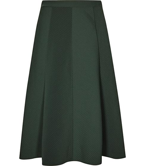 Reiss Bevan Box-pleat Midi Skirt