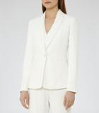 Reiss Myla Jacket - Single-breasted Blazer In White, Womens, Size 0