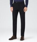 Reiss Boston - Mens Slim-fit Tailored Trousers In Blue, Size 30