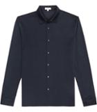 Reiss Chapter - Mens Mercerised Cotton Shirt In Blue, Size S