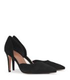 Reiss Lawrence Suede - Womens Suede Court Shoes In Black, Size 4