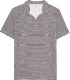 Reiss Bocca - Mens Open Neck Polo Shirt In Blue, Size Xs