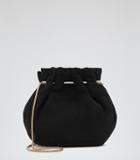 Reiss Joyce Suede Evening Bag