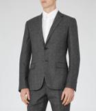 Reiss Host B - Mens Wool Notch Lapel Blazer In Grey, Size 38