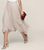 Reiss Spence - Asymmetric Midi Skirt In Grey, Womens, Size 0