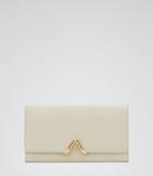 Reiss Chaucer - Womens Leather Fold Wallet In White