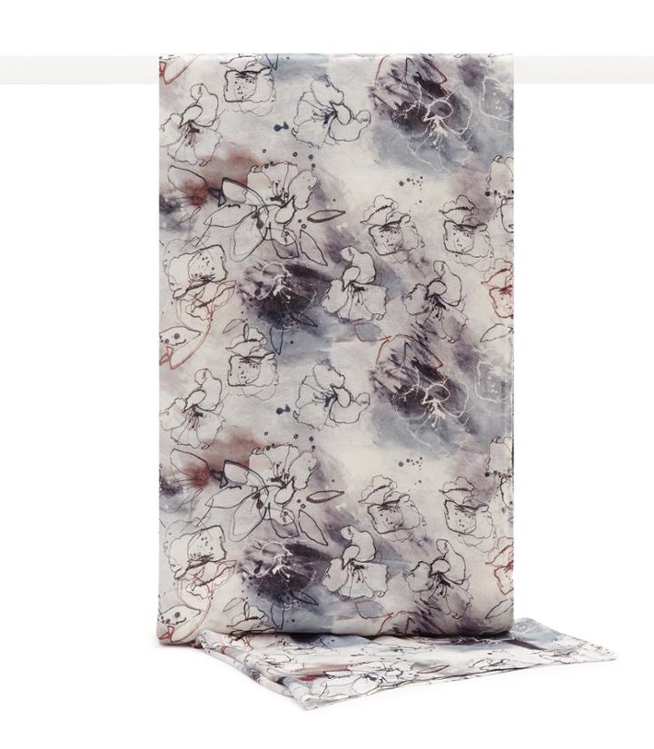 Reiss Cabot - Womens Printed Scarf In Grey