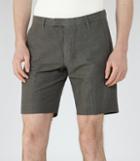 Reiss Valley - Mens Linen And Cotton Shorts In Brown, Size 30