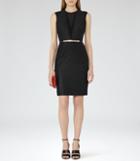 Reiss Ally - Womens Textured Cocktail Dress In Black, Size 4