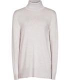 Reiss Ina - Womens Cashmere-blend Roll-neck Jumper In Grey, Size S