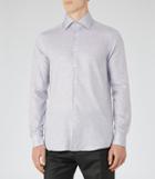 Reiss Pierre - Mens Cotton Shirt In Grey, Size Xs