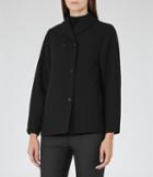 Reiss Ashby - Womens Minimal Jacket In Black, Size 6