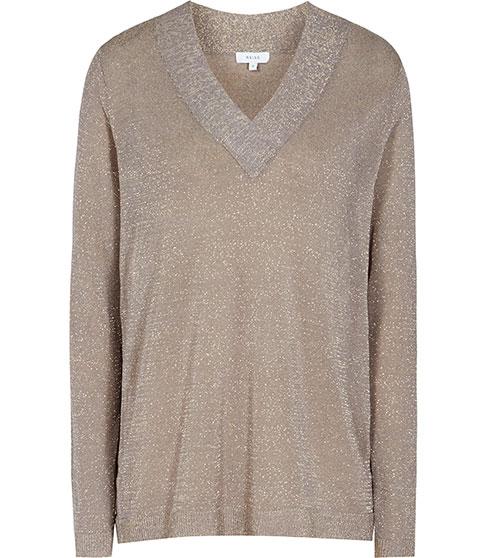 Reiss Serana Metallic Jumper