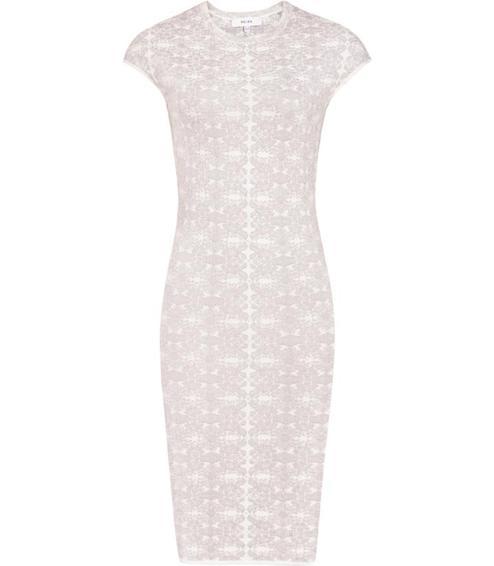 Reiss Alessana - Womens Textured Knitted Dress In White, Size 12