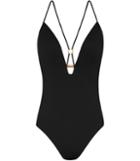 Reiss Pariso - Womens Cross-back Swimsuit In Black, Size Xs