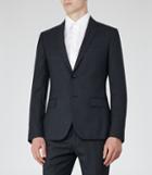 Reiss Ackley B - Mens Wool And Silk Blazer In Blue, Size 38