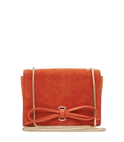 Reiss Pinky Bow-front Mini Bag