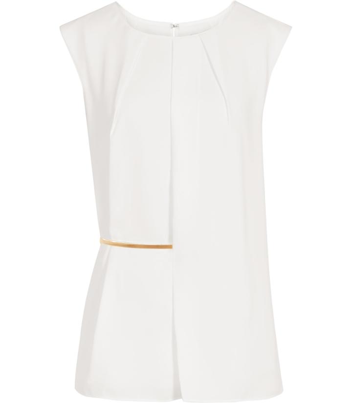 Reiss Jenna - Womens Belted Wrap-front Top In White, Size 6