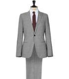 Reiss Rhine - Mens Striped Slim-fit Suit In Grey, Size 36