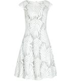 Reiss Hexa Embroidered Fit And Flare Dress