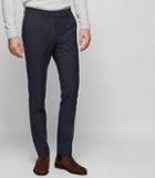 Reiss Function - Fleck Weave Trousers In Blue, Mens, Size 28