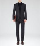 Reiss Capocci - Mens Pinstripe Suit In Grey, Size 38