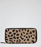 Reiss Una Animal-print Wallet