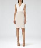 Reiss Lourdes - Womens Block-colour Dress In White, Size 4