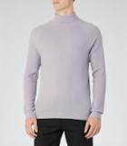 Reiss Tribal - Ribbed-knit Roll-neck Jumper In Pink, Mens, Size Xl