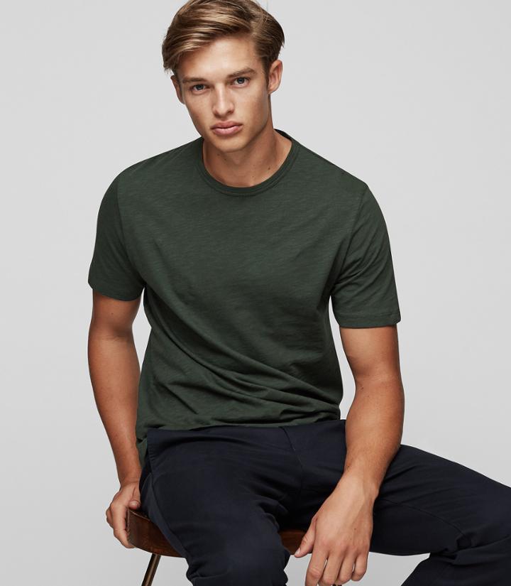 Reiss Jewels - Crew-neck T-shirt In Green, Mens, Size S