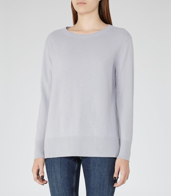Reiss Edna - Womens Cashmere And Merino Jumper In Brown, Size M