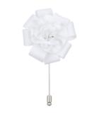 Reiss Fern - Flower Dress Pin In White, Mens