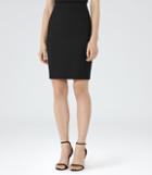 Reiss Dartmouth Skirt - Textured Pencil Skirt In Black, Womens, Size 0