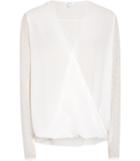 Reiss Faithful - Womens Textured Wrap Top In White, Size 6