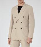 Reiss Potassium B - Double-breasted Blazer In Brown, Mens, Size 34