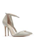 Reiss Gaia Patent - Womens Patent-leather And Vinyl Shoes In Grey, Size 5