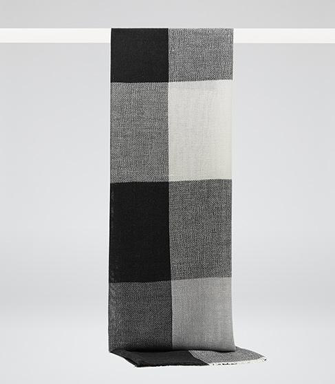 Reiss Ginny Checked Scarf