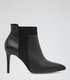 Reiss Leander Leather And Neoprene Boots