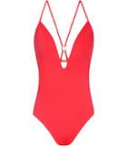 Reiss Pariso - Womens Cross-back Swimsuit In Red, Size Xs