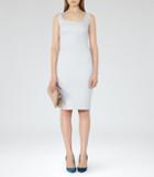 Reiss Harloe Dress - Textured Bodycon Dress In Blue, Womens, Size 0