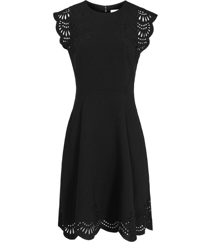 Reiss Kathy - Womens Laser-cut Dress In Black, Size 6