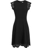 Reiss Kathy - Womens Laser-cut Dress In Black, Size 6