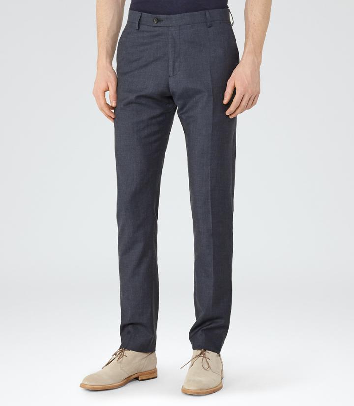Reiss Alfred T - Slim-fit Trousers In Blue, Mens, Size 28