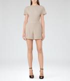 Reiss Janetta - Womens V-back Playsuit In Brown, Size 4