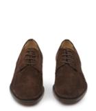 Reiss Porter - Mens Suede Derby Shoes In Brown, Size 8