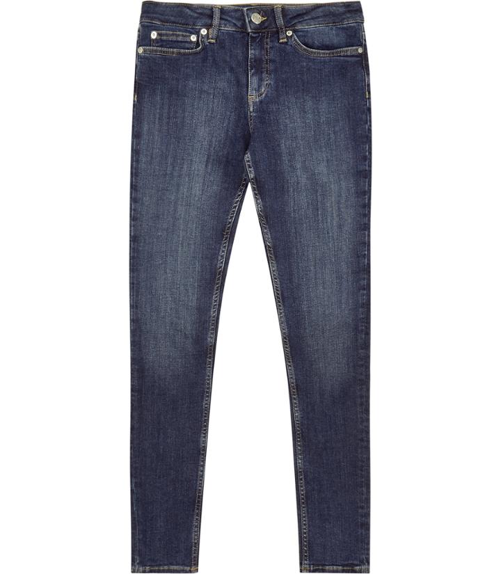 Reiss Stevie - Womens Low-rise Skinny Jeans In Blue, Size 26