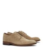 Reiss Piper - Mens Suede Derby Shoes In Brown, Size 9