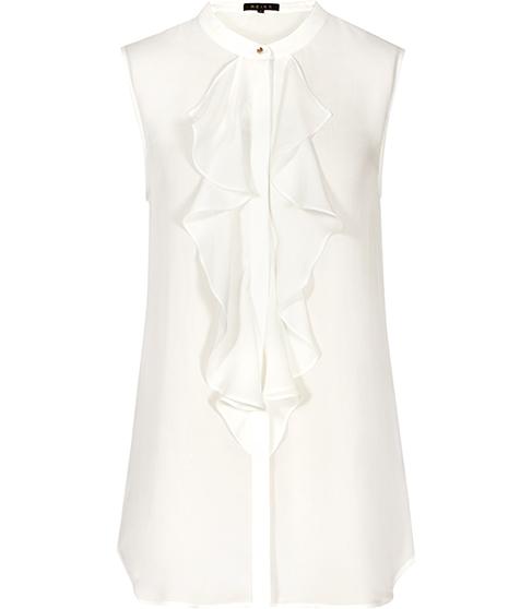 Reiss Elias Ruffle-front Top